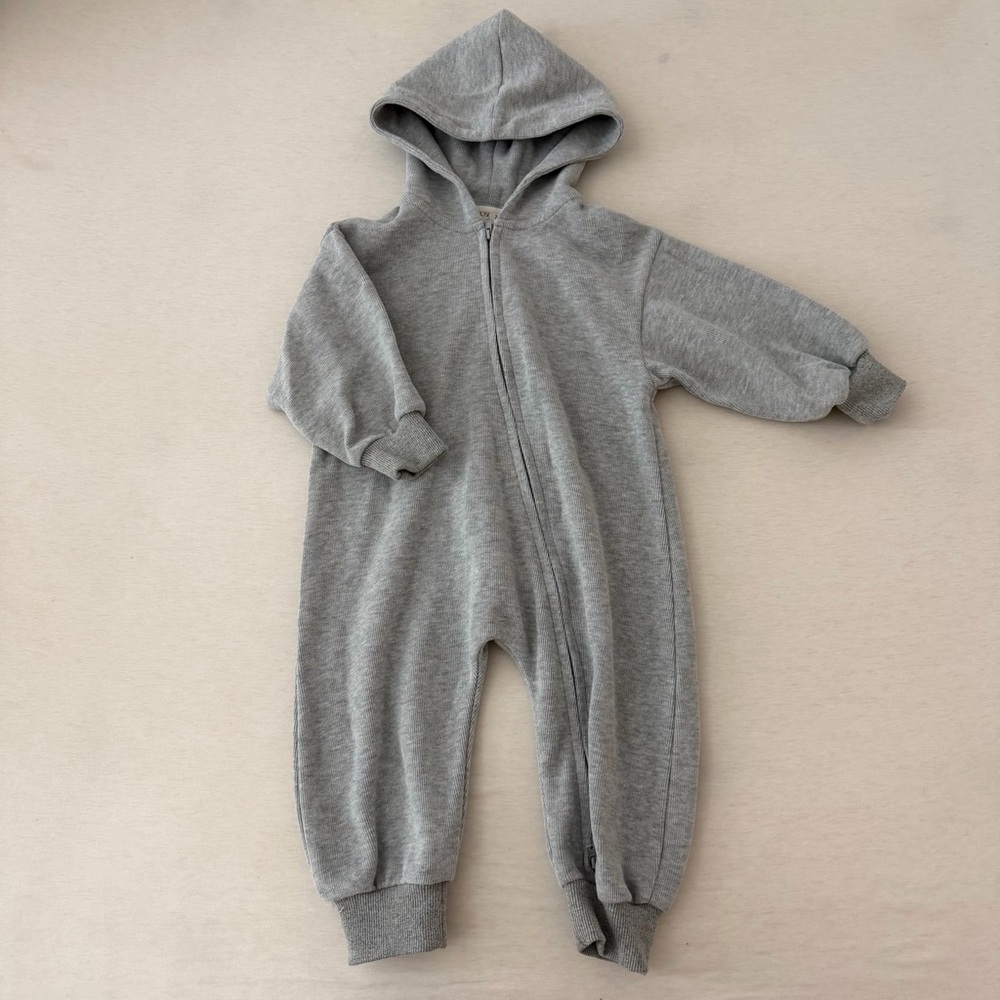 Axel and Rose Toddler Zip Up Hooded Jumpsuit